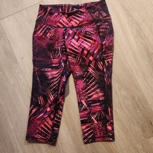 Old Navy Active Pink and Black Leggings